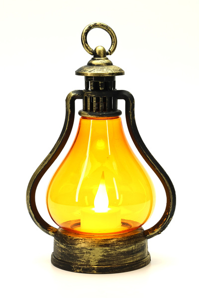 Telvesse Led Mum Vintage Retro Gaz Lambası Tipi Pilli Dumansız Alevli Dekorat...