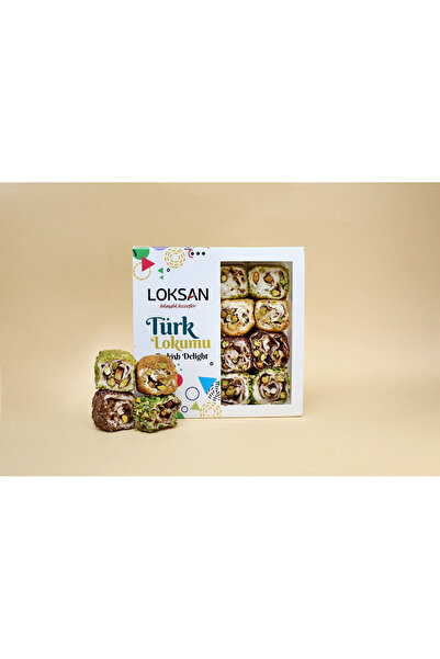 Genel Markalar Özel Karışık Çeşit Antep Fıstıklı Sarma Lokum 300gr (FISTIK RÜYASI)