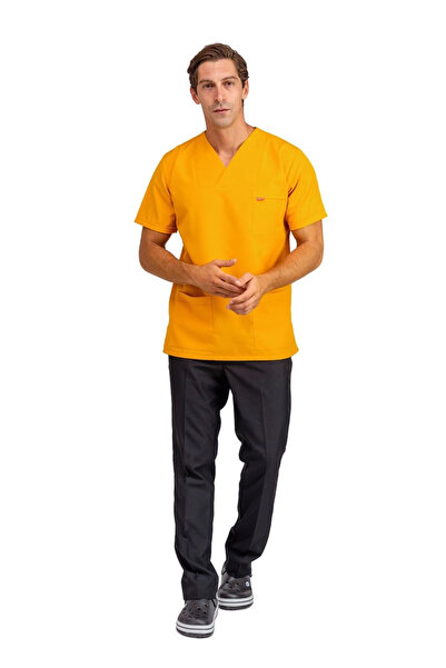 Bilenn Tekstil طقم رجالي بياقة مغلف - أسود خردل