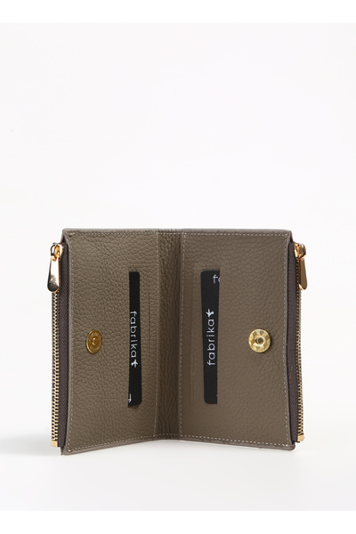 Fabrika Füme Kadın 13,5x9x2 cm Deri Cüzdan Frk 500 Crayz Deri Füme