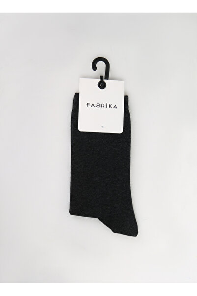 Fabrika Antrasit Kadın Soket Çorap SKT-ROT-2