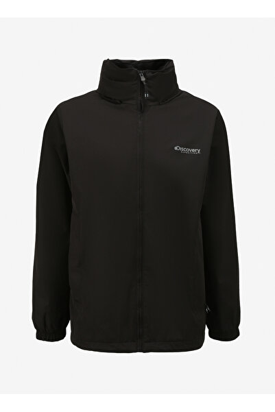 Discovery Expedition Siyah Erkek Kapüşonlu Relaxed Su İtici Yağmurluk D4SM-TR...