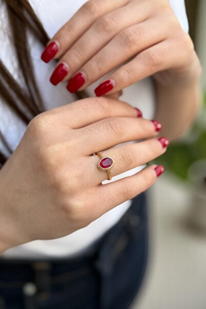 Utku Kuyumculuk 14 AYAR 1,94 CT YAKUT TAŞLI ALTIN YÜZÜK