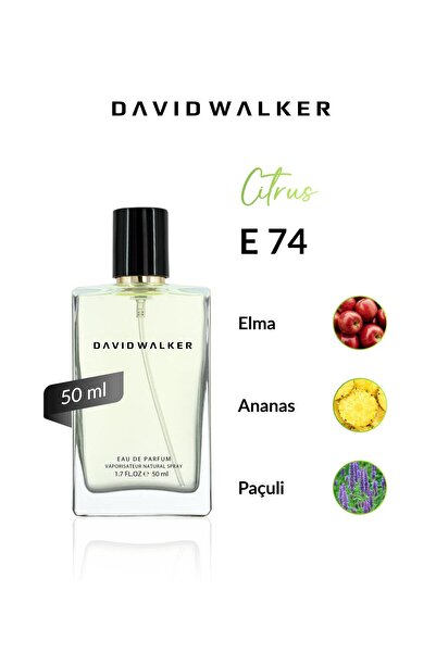 David Walker E74 Parcorus 50 ml Erkek Parfüm | Citrus