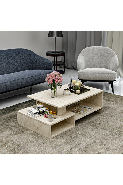 Betroya Dux Dekoratif Orta Sehpa Traverten