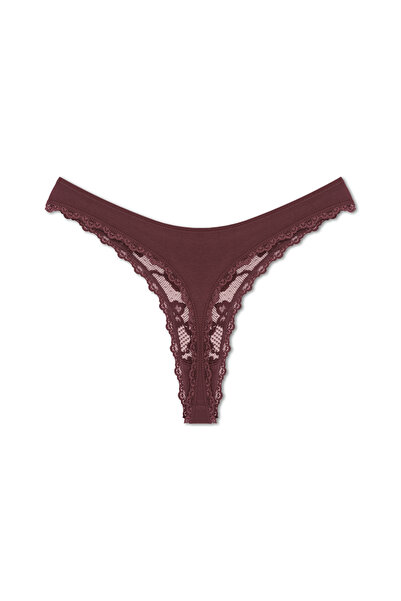 Zena Σετ 7 Βαμβακερά Δαντελένια Γυναικεία Σλιπ