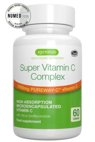 Igennus Healthcare Nutrition مركب فيتامين سي، 1000 ملغ، مغلف بكبسولات دقيقة م...