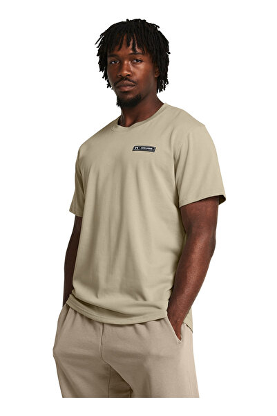 Under Armour 1382831-289 UA HW ARMOUR LABEL SS Bej Erkek Bisiklet Yaka Oversi...