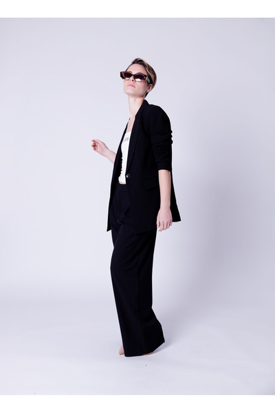 ONLY Μαύρο γυναικείο μπλέιζερ ONLRAVEN LIFE L/S FITTED BLAZER CC