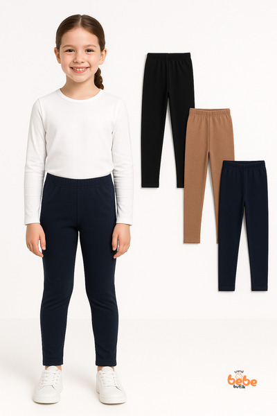 Trend Bebe Butik Devojčin set donjeg veša od 3 dela Čupkani materijal E Elast...