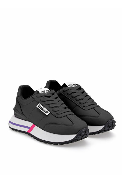 VERSACE JEANS COUTURE Siyah Kadın Deri Sneaker 75VA3SH1ZP346899