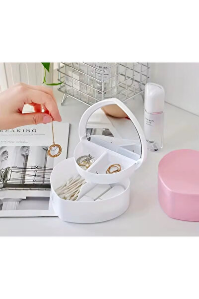 Keyfi Sepet Kozmetik Saklama Kabı Küpeler için Yüzükler Kolye Takı Organizatö...