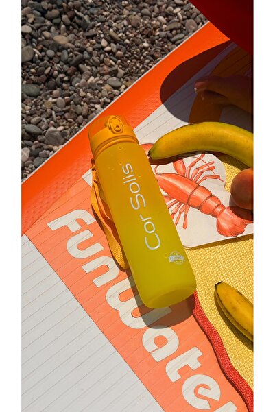 Cor Solis Tritan Suluk 1000 ml | Akıtmaz, Koku Yapmaz, Sağlıklı, Sporcu Matar...