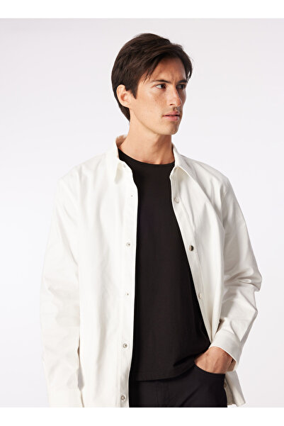 Fabrika Kırık Beyaz Erkek Basic Ceket F4SM-CKT 0700