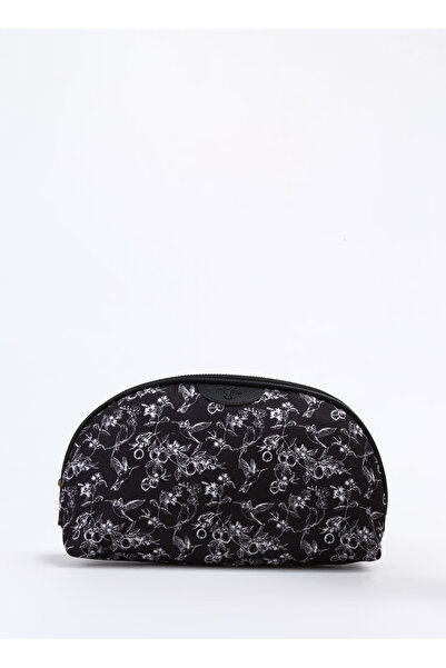 Fabrika Siyah Kadın Makyaj Çantası GRAVUR-ALESHA
