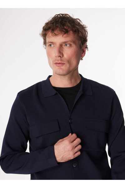 Fabrika Lacivert Erkek Basic Ceket F4SM-CKT 0724