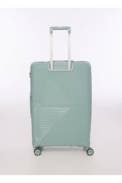 Fabrika Mavi Unisex 47x74x26 cm Büyük Bok Çekçekli Sert Valiz FAB-5239