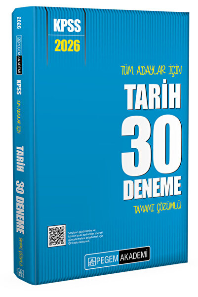 Pegem Akademi Yayıncılık Pegem 2026 KPSS Tarih 30 Deneme Çözümlü Pegem Akadem...
