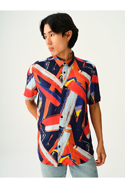 Loft Comfortable Cut Men's Shirt - Sleeves