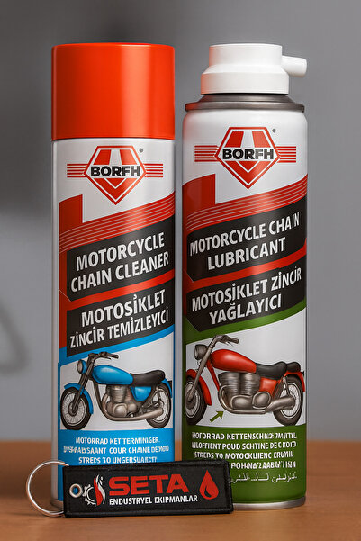 Börfh Motosiklet Zincir Temizleme Ve Zincir Yağlama 300 ML Sprey
