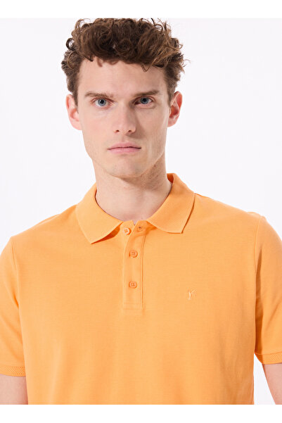 FABRIKA COMFORT Somon Erkek Basic %100 Pamuk Polo T-Shirt NOBRO K CEPSIZ