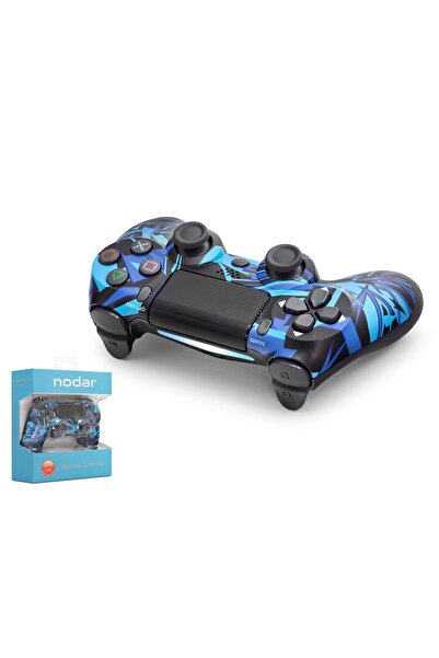 NODAR ND400AB PS4 Uyumlu Kablosuz GamePad Oyun Kolu - Mavi Siyah