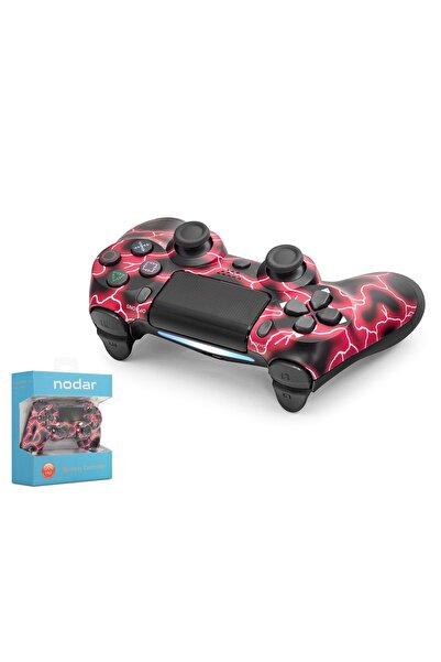 NODAR ND400P PS4 Uyumlu Kablosuz GamePad Oyun Kolu - Kırmızı Siyah