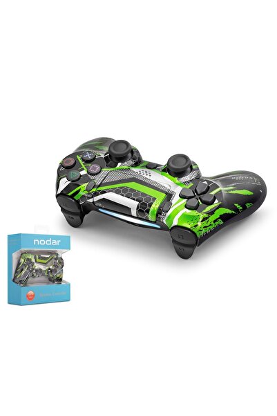 NODAR ND400AK Bluetooth GamePad Oyun Kolu PS4 Uyumlu DoubleShock 4 Yeşil Siyah