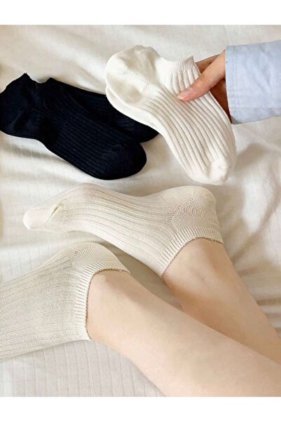Generic 3 Pairs Women's Simple Invisible Short Equal Socks for Daily Use, Summer