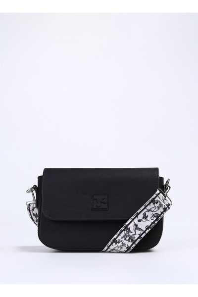 Fabrika Siyah Kadın Omuz Çantası STRAP-BENVE