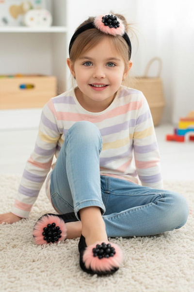 CEYDA SHOES Σετ κάλτσες με κορώνα και μποτάκια για παιδιά - Gösteri Pisisi