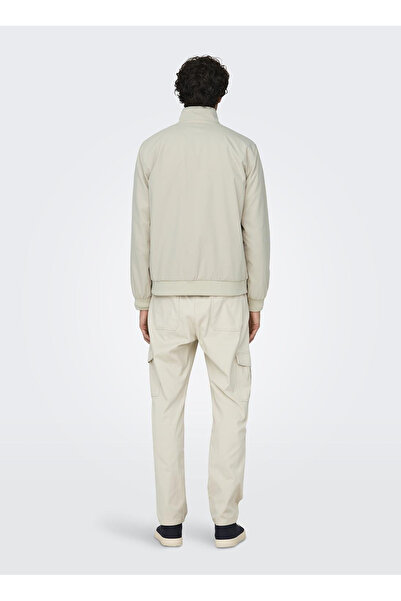 Only & Sons Normal Açık Bej Erkek Ceket ONSALEXANDER HARRINGTON OTW VD