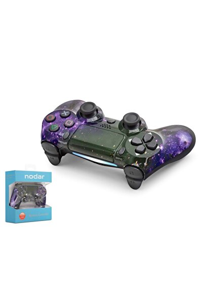 NODAR ND400AP PS4 Uyumlu Kablosuz GamePad Oyun Kolu - Siyah Mor