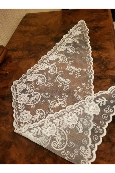 FloresDeCarnaval Voile- Elegant Lace Hair Cover with Floral Pattern – Fall/Winter Trend 2025