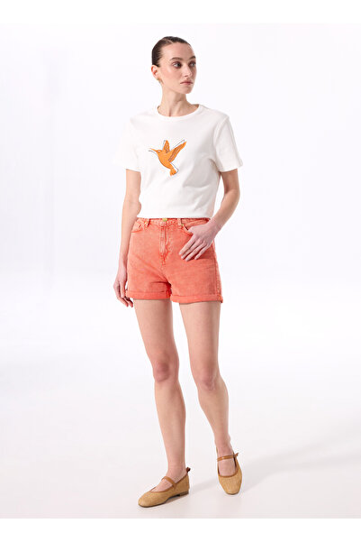 Fabrika Turuncu Kadın Basic Şort F4SL-SHT0481