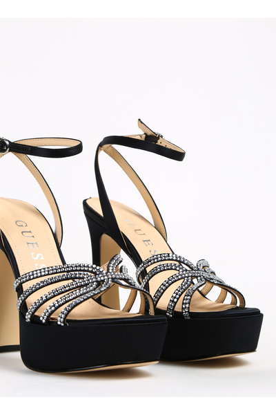 Guess Siyah Kadın Topuklu Sandalet FLPIRTSAT03BLACK