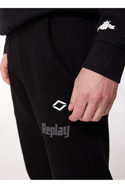 Replay Normal Siyah Erkek Eşofman Altı M9966 098 BLACK