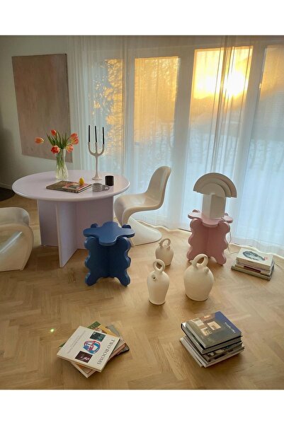 Mad Curvy Mini Sehpa Modeli Kobalt Mavi