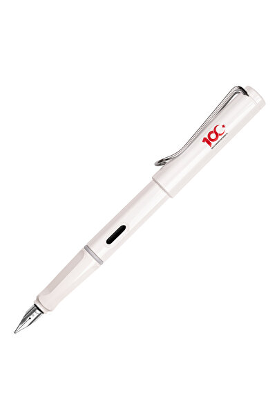 Lamy Safarı Dolma Kalem Metal Klıps M Uc Beyaz 100Uncu Yıl
