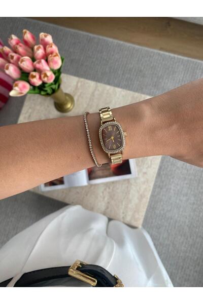 DARK BLANC Oval kasa yeni model kadin kol saati