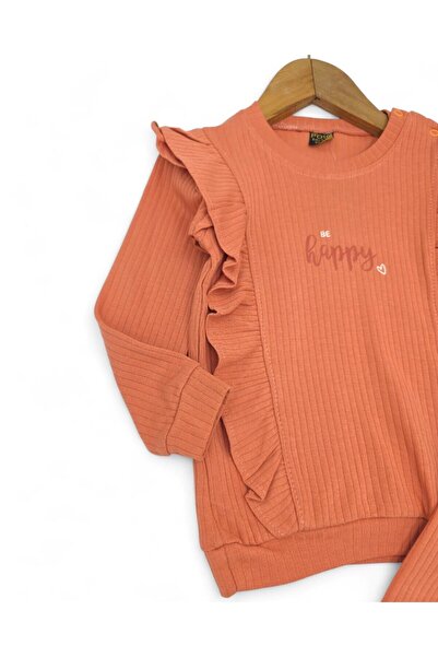 Ege Bebek Baby Girl Happt Printed, Twill Fabric, Seasonal 6-9-12-18-24 Months Daily 2-Piece Bottom Top Set