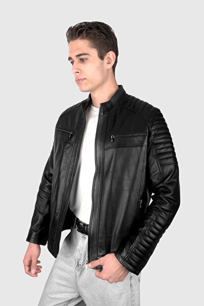 Şahan Deri Denizli James Erkek Spor Model Hakiki Deri Mont