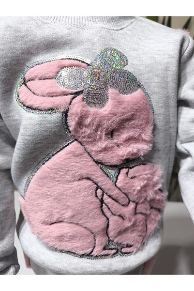 Miss Melinda Kids Eid Girls' Plush Detailed Embossed Thick Set Pocketed 100% Cotton