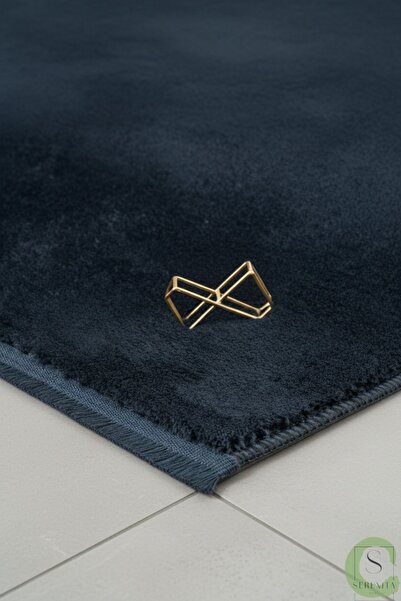 SERENİTA KAYMAZ TABAN MAVİ POST/PELUŞ DÜZ SAÇAKLI MODERN OTURMA ODASI SALON MUTFAK ÇOCUK ODASI HALISI