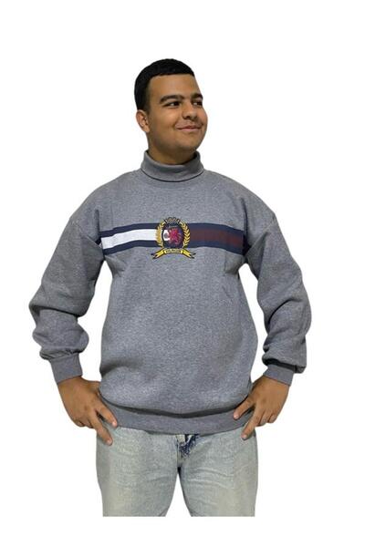 Tommy Hilfiger Oversize Turtleneck Embroidered Unisex Sweatshirt
