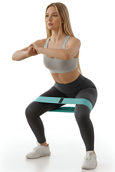 Jet Kopmayan Pilates Squat Lastiği Kalça Ve Bacak Güçlendirici Dokuma Güç Dir...