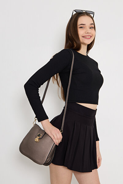 Morpelikan Lock Closure Crossbody Women's Shoulder Bag - Three Compartments