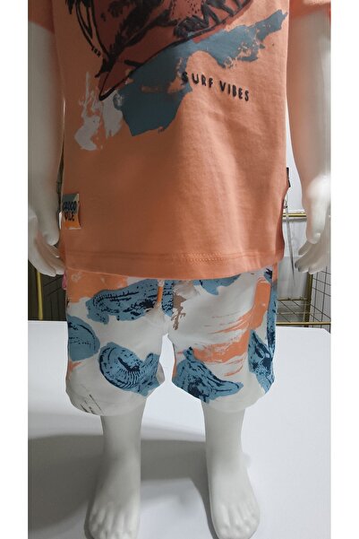 Miniworld Kids Unisex Girls Boys Shorts Bottom Top Set Nursery 100% Cotton Casual Style Design Premium, Orange