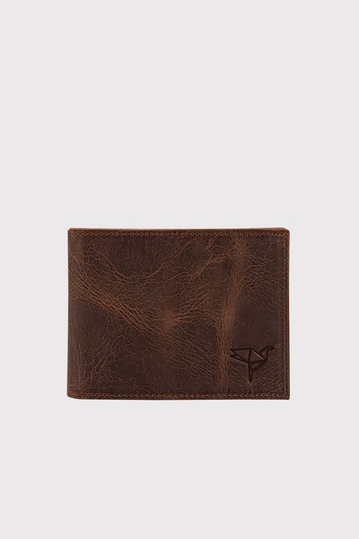 Garbalia Портмоне COFFEE от естествена кожа с RFID блокиращ механизъм против фалшиви пари