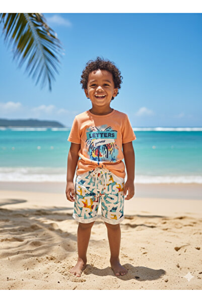 Miniworld Kids Unisex Girls Boys Shorts Bottom Top Set Nursery 100% Cotton Casual Style Design Premium